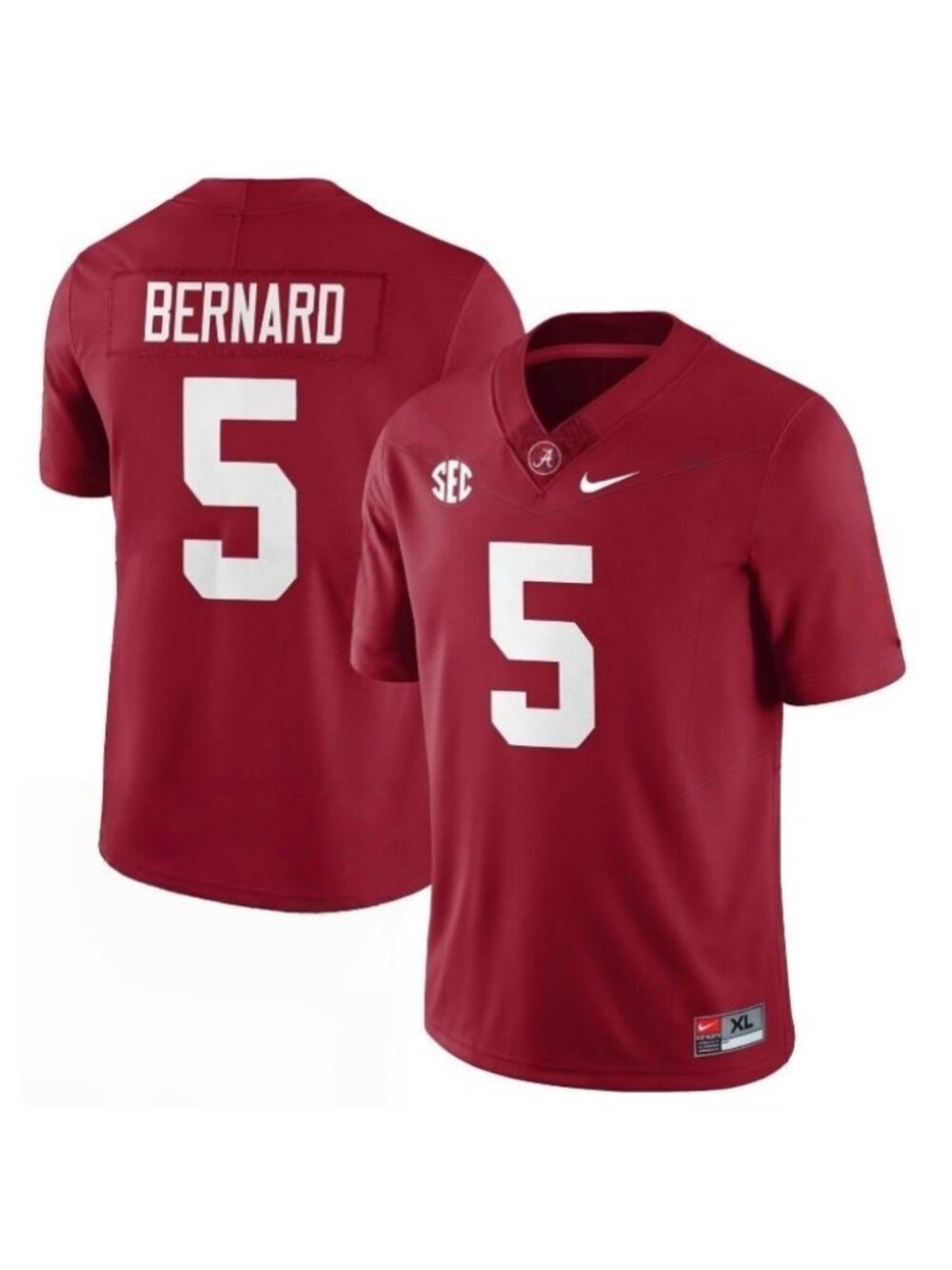 Adult Mens Germie Bernard Stitched  Jersey Crimson Vapor